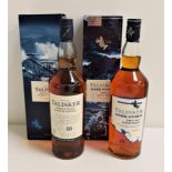 TWO BOTTLES OF TALISKER SINGLE MALT SCOTCH WHISKY comprising one bottle of Dark Storm (Travel