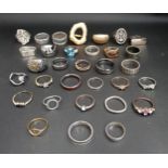 SELECTION OF SILVER AND OTHER of various sizes and designs, one by Ciclon, 1 box