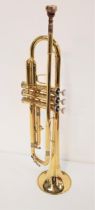 CRANES BRASS TRUMPET marked 4332996, with mouthpiece