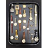 SELECTION OF VINTAGE LADIES AND GENTLEMEN'S WRISTWATCHES including Longines, Ingersoll, Beintina