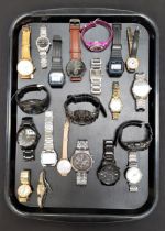 SELECTION OF LADIES AND GENTLEMEN'S WRISTWATCHES including Emporio Armani, Casio, Fossil, Radley,