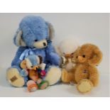 FOUR LIMITED EDITION MERRYTHOUGHT MOHAIR TEDDY BEARS comprising Cheeky Summer Sky, 28 of 125 (60cm