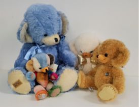 FOUR LIMITED EDITION MERRYTHOUGHT MOHAIR TEDDY BEARS comprising Cheeky Summer Sky, 28 of 125 (60cm