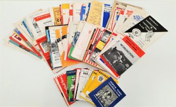SELECTION OF ENGLISH FOOTBALL CLUB PROGRAMMES including Crystal Place, Colchester United,