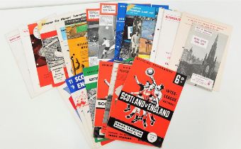 SELECTION OF INTERNATIONAL FOOTBALL CLUB PROGRAMMES including the European Cup from the 1960s, Fairs