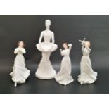 FOUR ROYAL DOULTON FIGURINES comprising Images The Ballet Dancer, HN4027; With Love, HN3393;