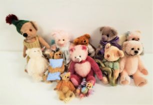 SELECTION OF TWELVE MINIATURE TEDDY BEARS comprising a Witney 2007 Bear with certificate, number 124