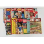 CHARLES BUCHANS FOOTBALL MONTHLY from the 1950s and 1960s, together with World Soccer magazines from