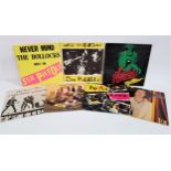 SIX SEX PISTOLS RECORDS comprising Never Mind The Bollocks, twelve track album, V2086; Never Trust A