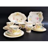TUSCAN PLANT PATTERN TEA SET comprising twelve cups and saucers, twelve side plates, sandwich and