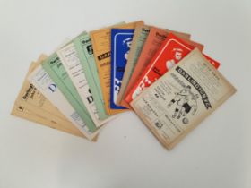 DARLINGTON FOOTBALL CLUB PROGRAMMES from the 1950s, 1960s and 1970s (12)