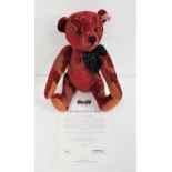 LIMITED EDIIOTN STEIFF VIKTORIA TEDDY BEAR number 623 of 1500, with certificate, with button to