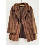 SELECTION OF FURS comprising a ladies mink three quarter length jacket, two Faux fur jackets; five