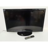 PANASONIC VIERA COLOUR TELEVISION model TX-L37S20B with three HDMI ports, remote control and