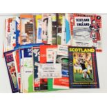 SELECTION OF INTERNATIONAL FOOTBALL PROGRAMMES including Scotland from the 1960s, England from the