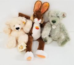 TWO STEIFF TEDDY BEARS comprising a limited edition Reinhard Schulte centenary bear, number 816 of