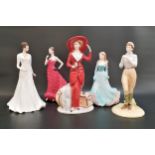 FIVE COALPORT FIGURINES comprising Atlantic Crossing sculpted by Peter Holland, limited edition