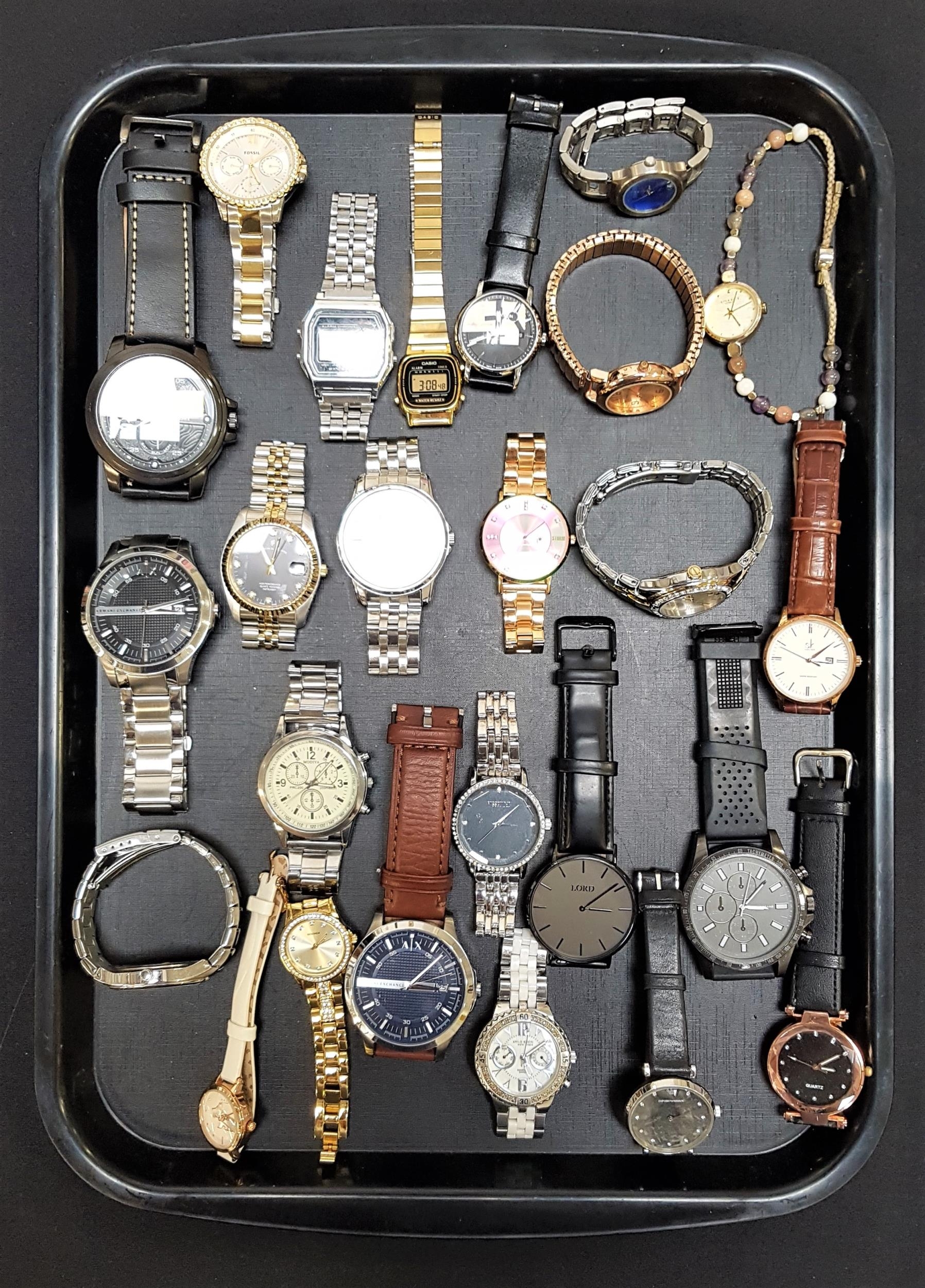 SELECTION OF LADIES AND GENTLEMEN'S WRISTWATCHES including Casio, Storm, Calvin Klein, Festina,