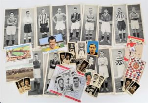 SELECTION OF VINTAGE FOOTBALL CIGARETTE CARDS and collectors cards including James Dunne of