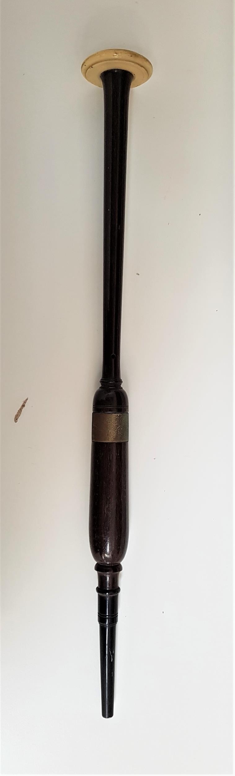 ROBERT REID OF GLASGOW PRACTICE CHANTER in rosewood, 47cm long