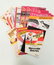 BRADFORD CITY FOOTBALL CLUB PROGRAMMES from the 1950s, 1960s, 1979s and 1980s (19)