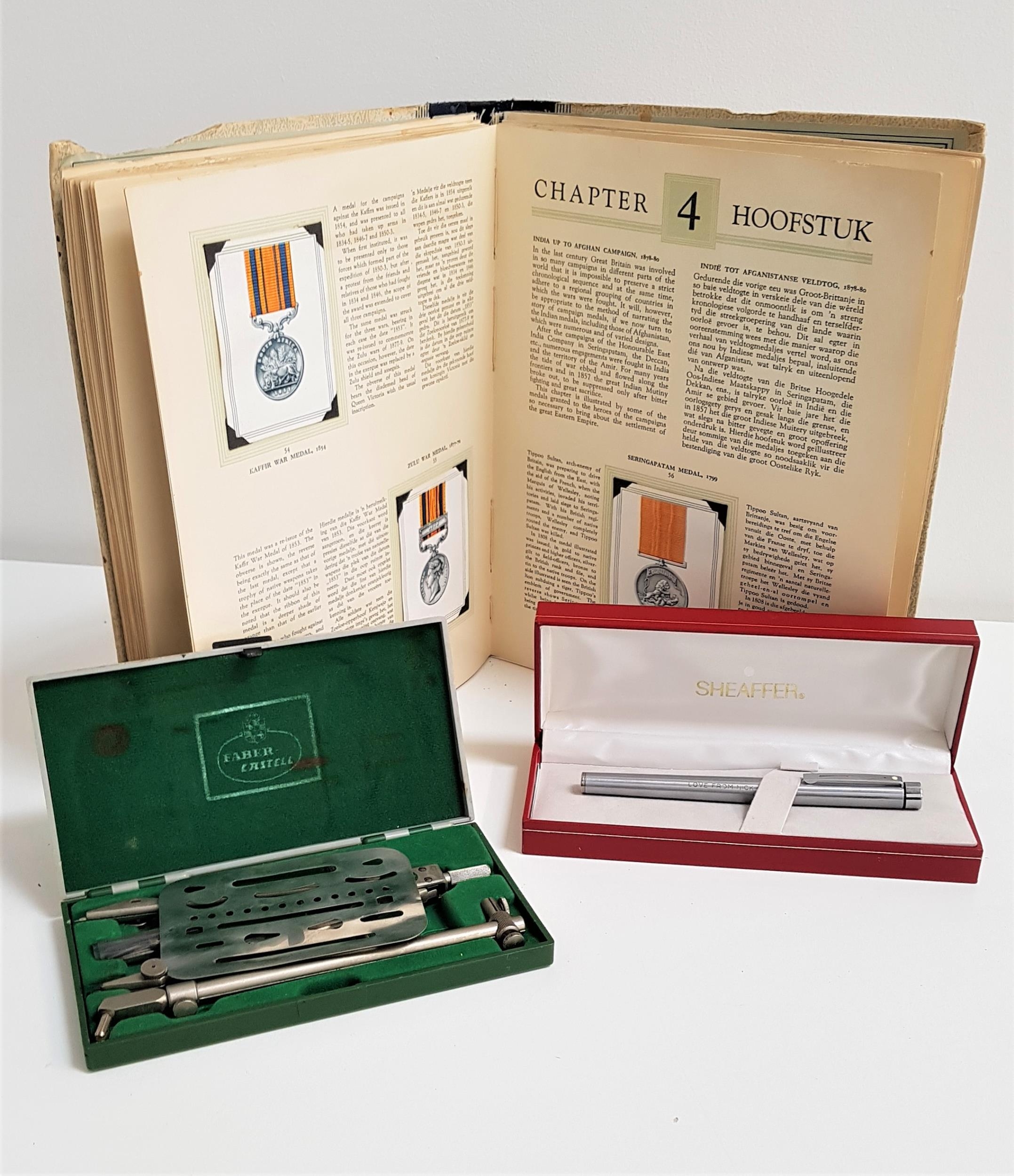 MIXED LOT OF COLLECTABLES including a Sheaffer fountain pen, boxed, Medals And Decorations Of The