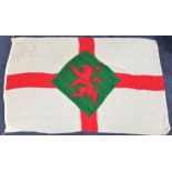 BRITISH PETROLEUM TANKER CO. LTD HOUSE FLAG on a white field with a red St. George cross with a