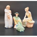 THREE ROYAL DOUTLON FIGURINES comprising Impressions Sunrise, HN4199; Reflections Sisterly Love,