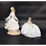 TWO LLADRO FIGURINES comprising Cinderella numbered 4828 modelled as a lady in a full length gown