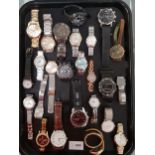 SELECTION OF LADIES AND GENTLEMEN'S WRISTWATCHES including Gianello, Casio, Armani Exchange,