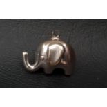 EIGHTEEN CARAT WHITE GOLD ELEPHANT PENDANT/CHARM approximately 2.1 grams and 2cm long