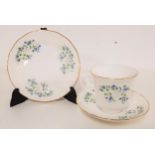 QUEEN ANNE BONE CHINA PART TEA SET comprising of six teacups, six saucers and six side plates of