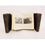 BRITISH BATTLES ON LAND AND SEA by James Grant, three volumes with leather and gilt spines (3)