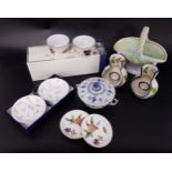 MIXED LOT OF CERAMICS including six Royal Worcester Evesham ramekin dishes, boxed and two butter