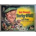 Cinema poster. Darby O'Gill and the Little People (1959) Disney, Albert Sharpe, Janet Munro, Sean