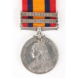 Queen's South Africa Medal with Transvaal and Orange Free State clasps to 7719 SAPPER J. W. BIRD.