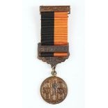 1917-1921 War of Independence Service Medal miniature, with Comhrach bar, maker-marked for Quinn.