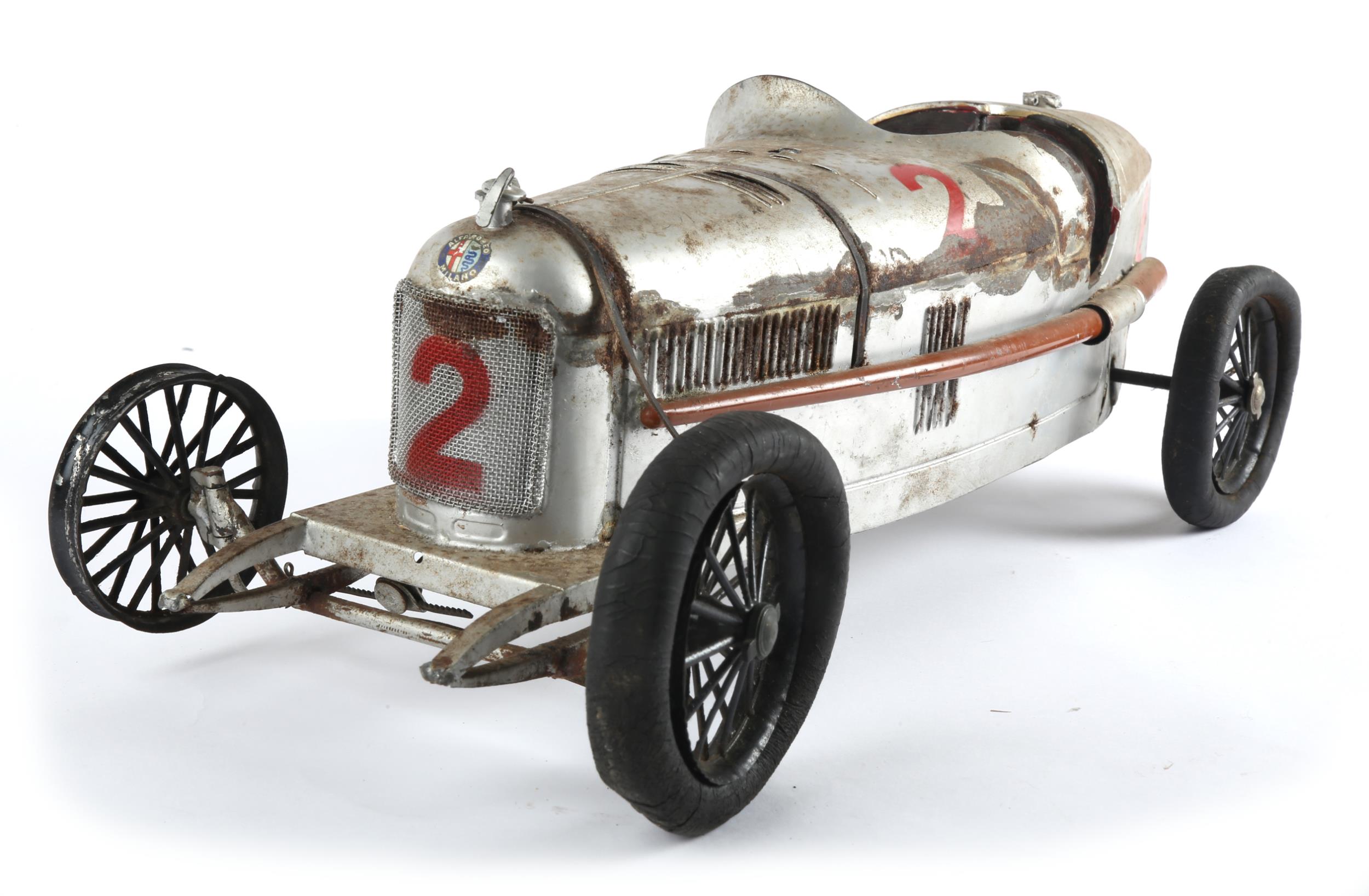 CIJ (Compagnie Industrielle du Jouet) large Alfa Romeo P2 racing car, later model, 21" (53cm)