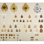 Army Veterinary Department and Army Veterinary Corps, 1881-2000. A collection of helmet plates,