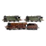 Hornby O Gauge No2 special electric, 4-4-2T, GWR green, RN 2221; together with No2 special