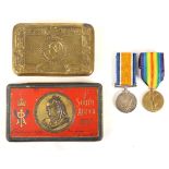 1914-1918 Great War pair, British war Medal and Victory Medal to T4-160694 DVR. H. C. GIFFORD;