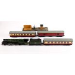 Hornby Dublo 4-6-2/tender BR Duchess of Montrose, gloss green; together with BR corridor brake/3rd