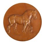 1933-45 Reich Ministry of Food and Agriculture bronze equestrian award medal. Obv. relief draft