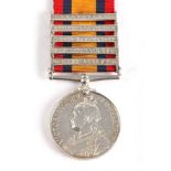 Royal Dublin Fusiliers, Queen's South Africa Medal with five clasps for Transvaal, Relief of