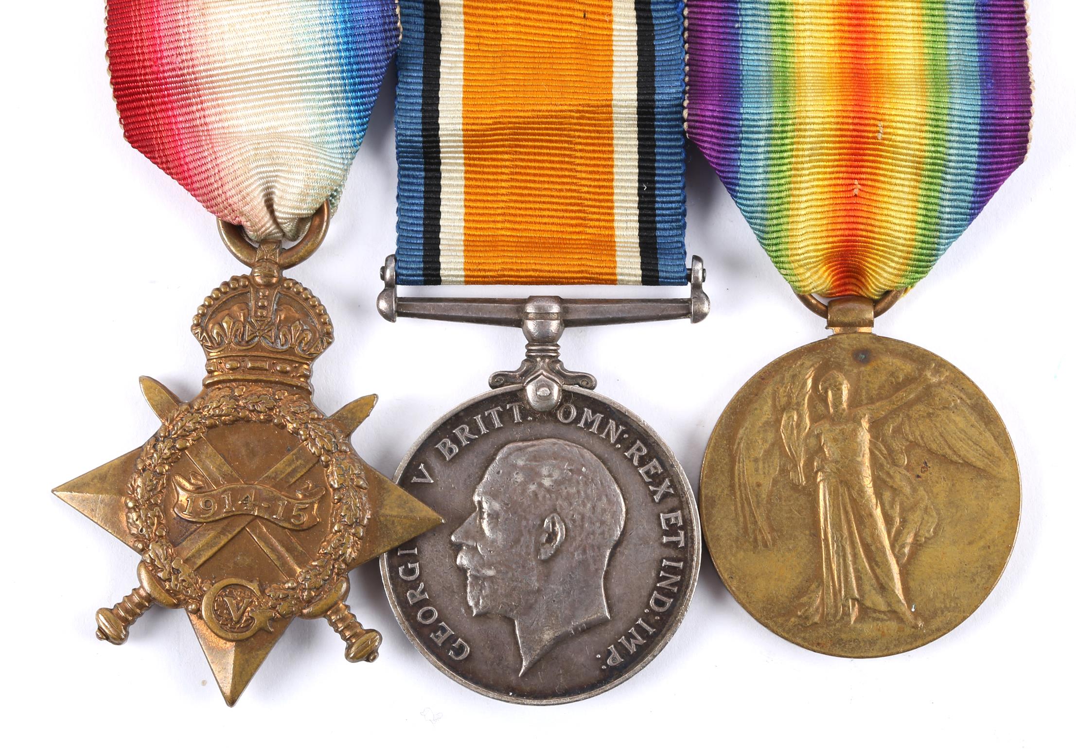 1914-18 Great War trios to Royal Marine and Royal Navy Petty Officer with Irish War of