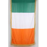 Starry Plough, Tricolour and Fianna Éireann flags, each 39" x 73" (99 x 186cm). Reputedly used in