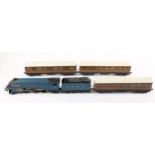 Hornby Dublo 3-rail 4-6-2/tender, LNER Sir Nigel Gresley, blue, RN 7; together with three LNER 3rd/