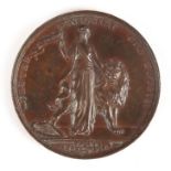 1892 Ulster Unionist Convention Medal by Gibson, Belfast, obv. Hibernia standing beside a lion,