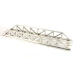 Model railway. A custom made box-aluminium railway bridge, suitable for O gauge, 40" (101.5cm) long,