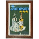 1950s Whiskey advertising poster. John Jameson Whiskey, colour lithograph, 29" x 20" (74 x 51cm)